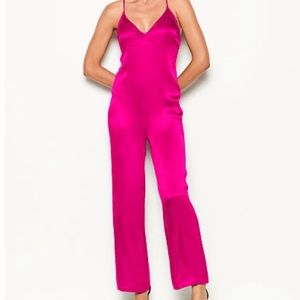 Victoria's Secret Pink Satin Jumpsuit - XS